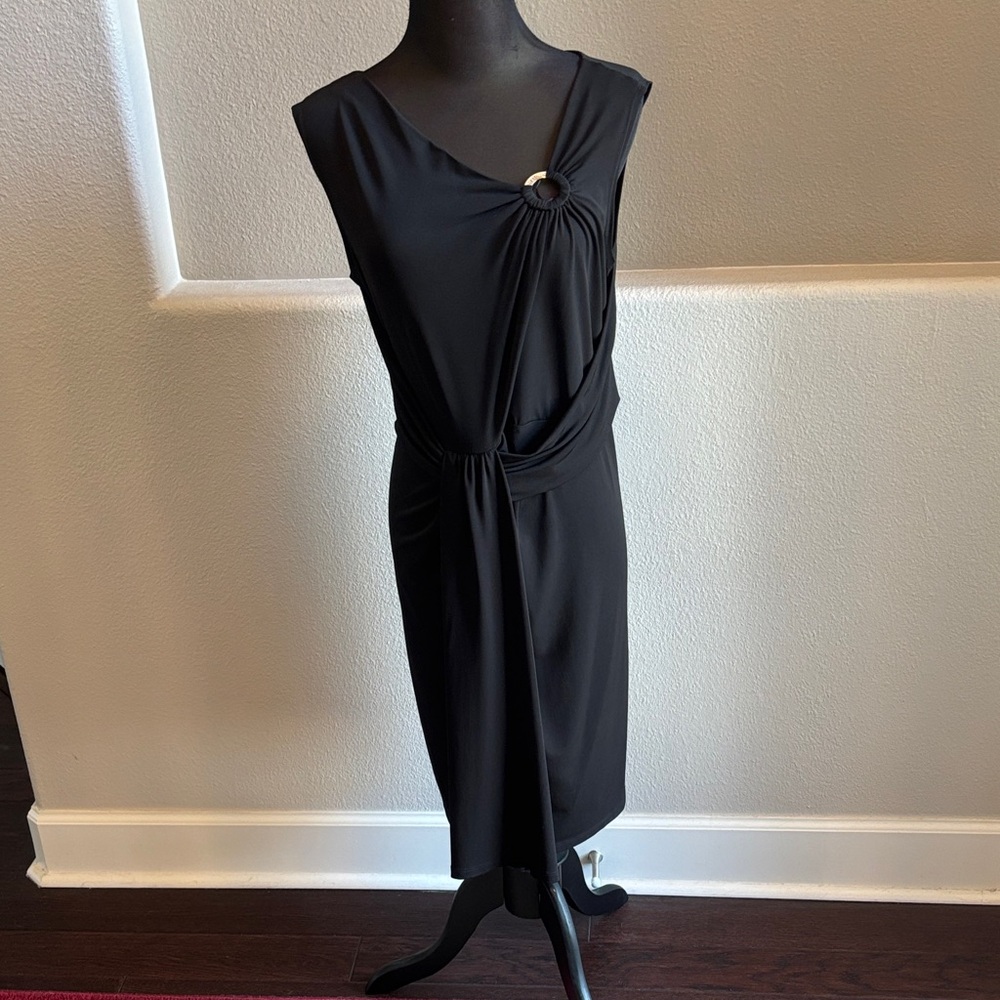 Mickael Kors black wrap dress size 10